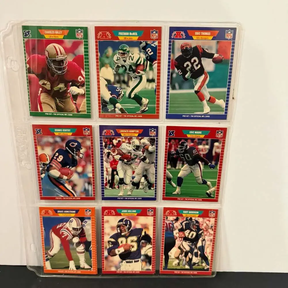 Lot of 60 1989 Pro‎ Set NFL Football Cards Including Marcus Allen and Stars